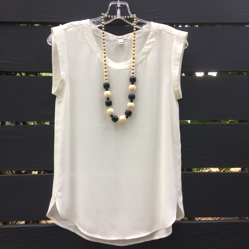 J. Crew Workwear Sleeveless Crew neck Top